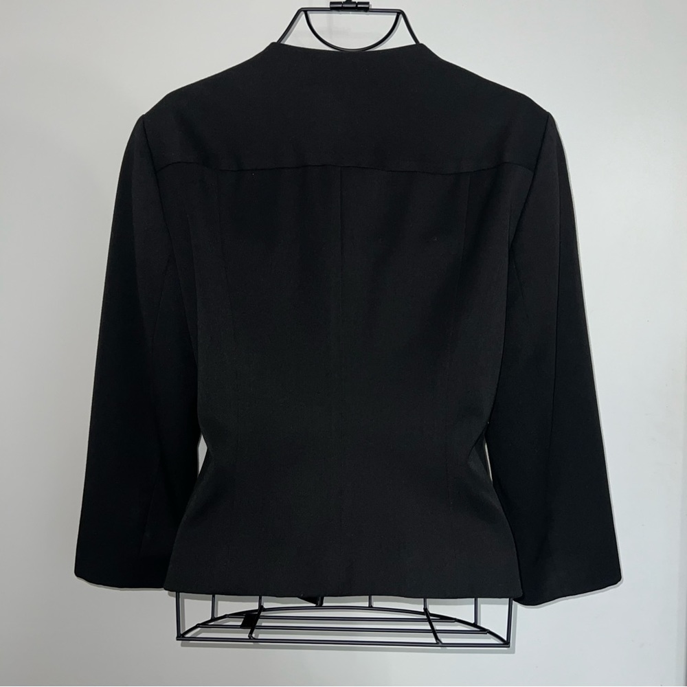 Express Open Front Three Quarter Sleeve Blazer Bl… - image 2